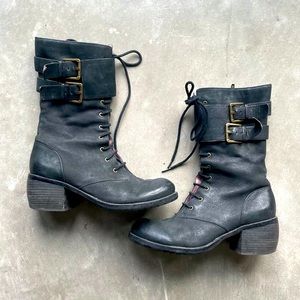 Luxury Rebel Real Leather Combat Boots 🖤